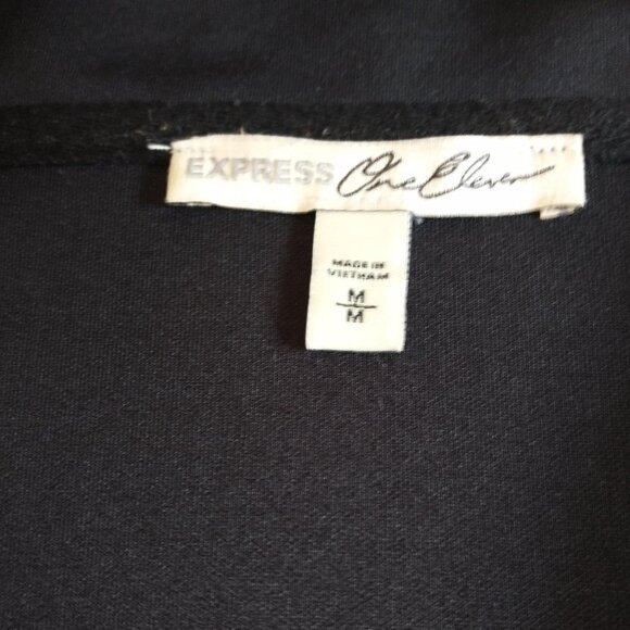 Express One Eleven Cropped Track Jacket Zip-Front Rainbow Sleeves - Picture 9 of 12